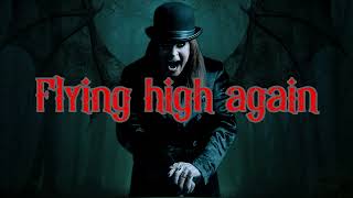 Ozzy Osbourne Flying High Again (Lyrics Video)