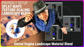 Latest Unreal Engine Landscape Material Blend | Texture Scaling & Splat Map Workflow Included