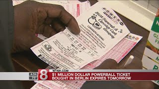 Winning CT ticket for unclaimed $1 million Powerball jackpot to expire Thursday