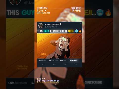 😳 THIS GUY CONTROLLED NEJI...🥶🔥 #neji #narutoshippuden #animeshorts