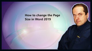 How to change the Page Size in Word 2019