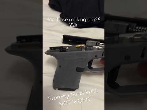 Glock 26 22lr conversion issues Promag 18rds 22lr will not fit 26 #glock #advantage #arms #22lr