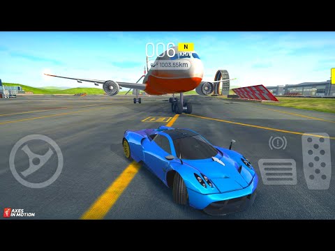 Extreme Car Driving Simulator 2021 - 600 KM Distance Unlock Pagani Huayra Drive - Android Gameplay