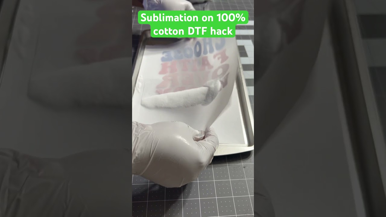 Sublimation on 100% cotton || using ASub powder and film