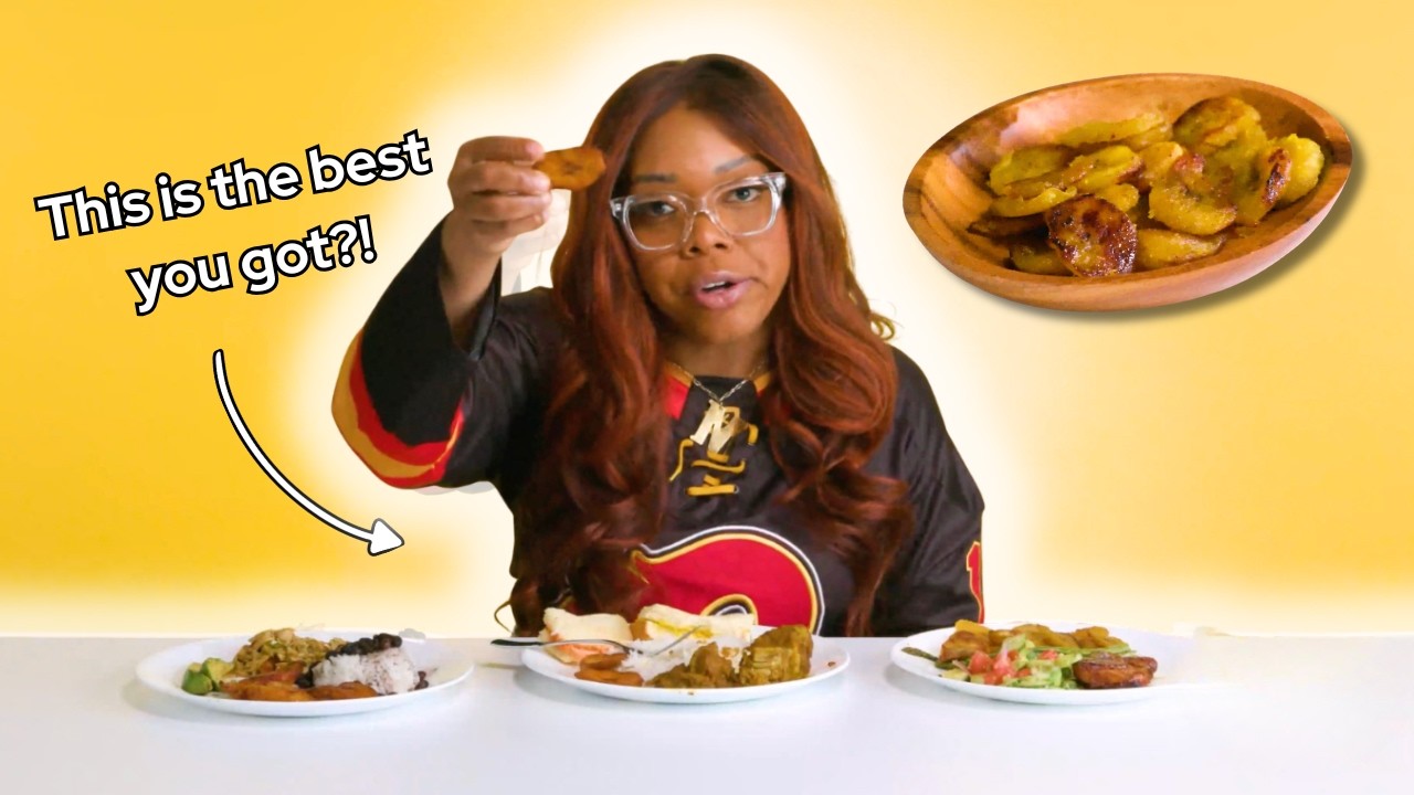 Caribbean People Try Each Other's Fried Plantains (Blindfolded)