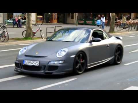 Kay One rapt "Ich hab Style und das Geld" im  TC-Porsche am Kudamm