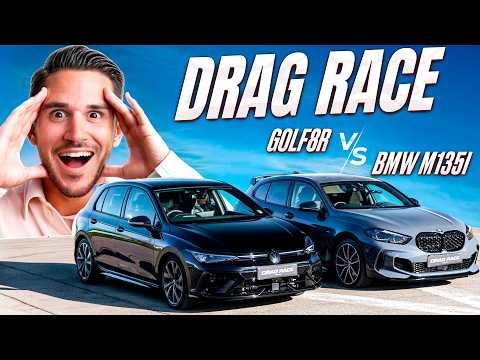 Golf 8 R vs. BMW M135i | DRAG RACE