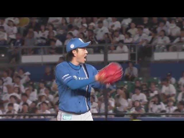 【7回裏】ファイターズ・宮西尚生 NPB歴代単独5位となる通算857試合登板目を無失点に抑える!!  2024年8月20日 千葉ロッテマリーンズ 対 北海道日本ハムファイターズ