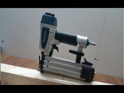 Makita  AF505  / AF505N  Brad Nailer  - How To Use A Nail Gun/ Woodworking- tool review
