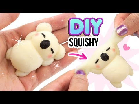 DIY SQUISHY KOALA!! Make VIRAL Silicone Squishies from Scratch! Hitohada Gel Tutorial Video
