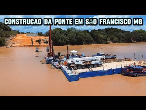 Construção da ponte em São Francisco MG atualização 20/11/25