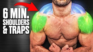 6min Home SHOULDER & TRAPS Workout (DUMBBELLS ONLY!)