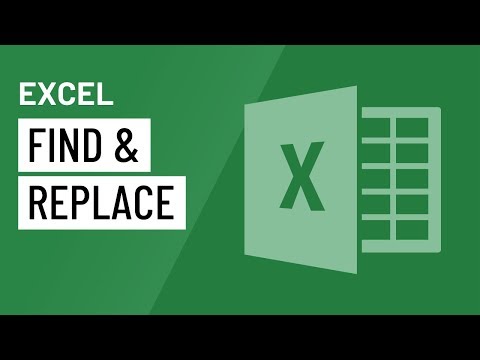 Excel Using Find and Replace