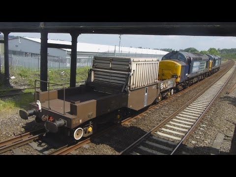 DRS 37609 + 37612 6m63 Flask train in Bristol 03-05-13