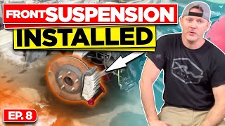 Ep. 8 Rebuilding a Wrecked C5 Corvette | Front Suspension Installation | Restoring Vette