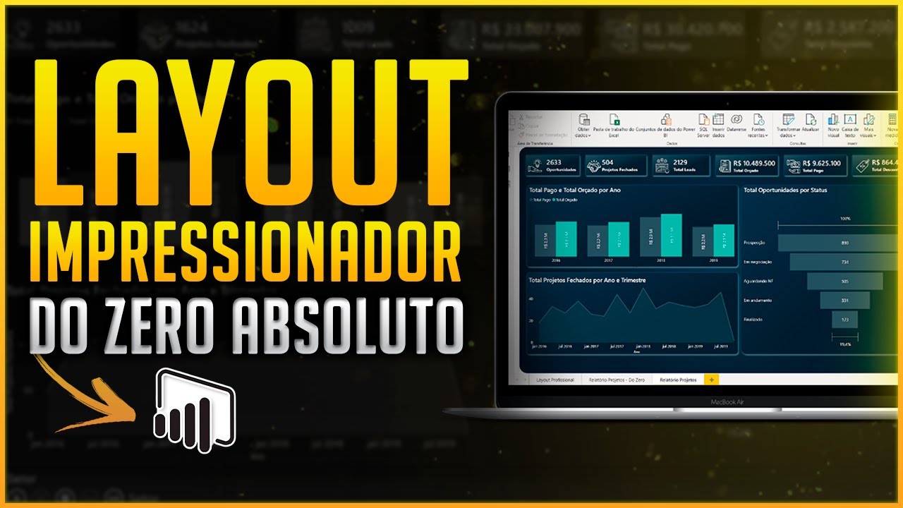 Como criar um Layout PROFISSIONAL para o seu Dashboard no Power BI