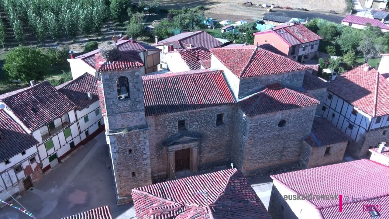 Vista aérea de Retuerta desde un dron