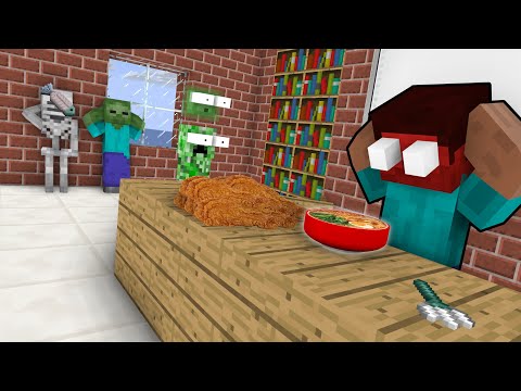 Monster School : COOKING CHALLENGE - Minecraft Animation