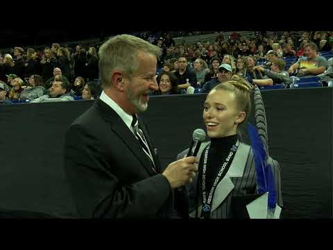 Dan Potter with Hebron H.S. Drum Major
