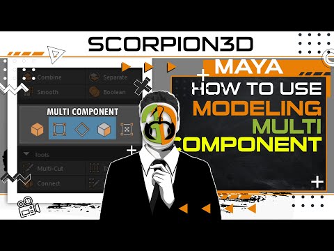 MAYA BASICS MODELING TOOLKIT,  MULTI COMPONENT FOR BEGINNERS