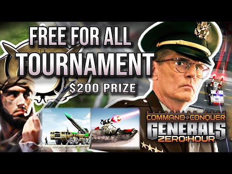 Playing in a $200 Free For All Tournament | C&C Generals Zero Hour