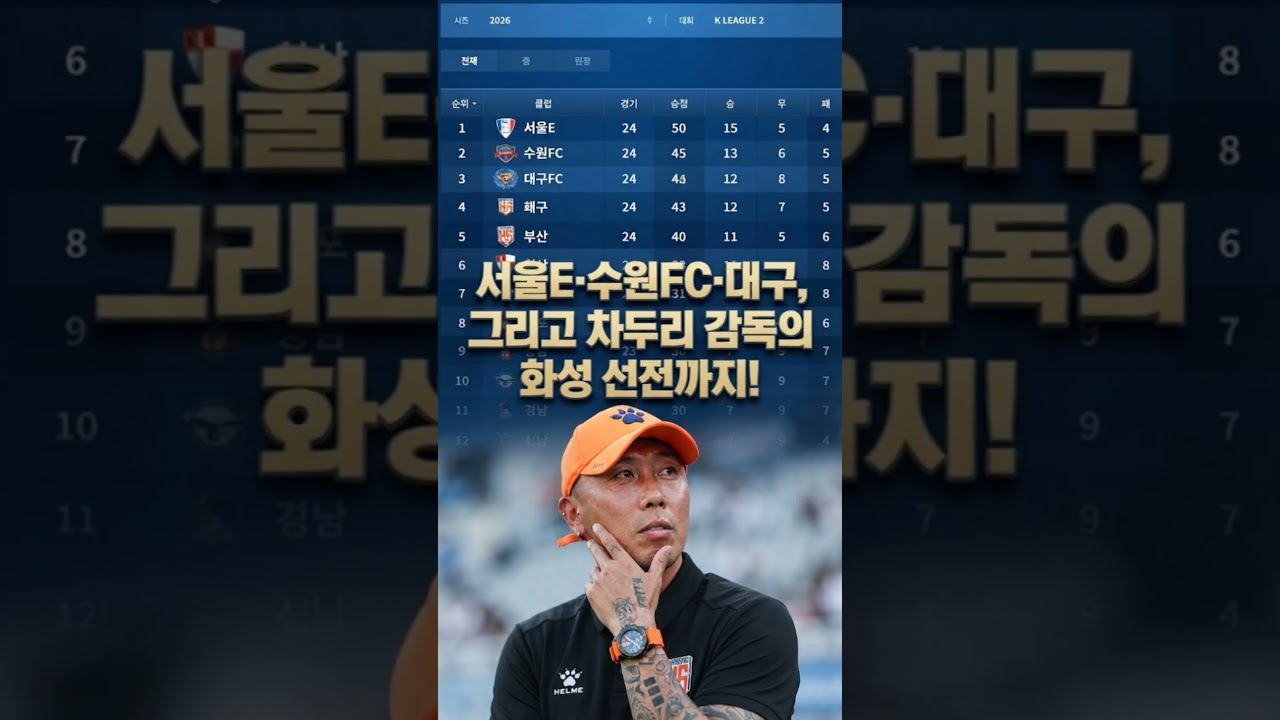 K리그 중간 성적을 알려드립니다 #k리그 #축구 #이강인 #손흥민 #이정효 #FC서울 #수원삼성 #화성fc