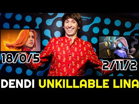 DENDI 0 Death Unkillable Lina - Outplayed Mid Tinker Like a Boss 7.27 Dota 2