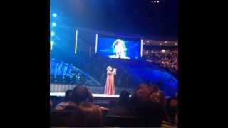 SB audience snips from Osteen  "I Can Only Imagine"  (18 Oct 14)