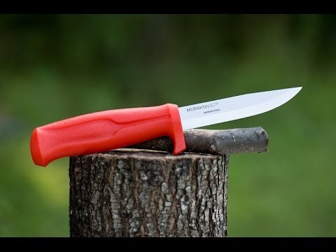 How to Sharpen a Mora or other scandi grind knives sharp knife