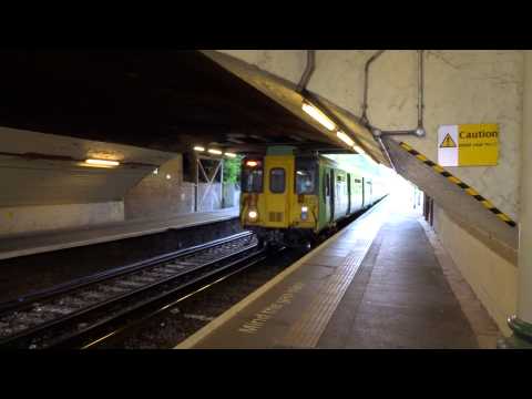 Southern Class 455/8 Arriving at Sutton Railway Station, South London.