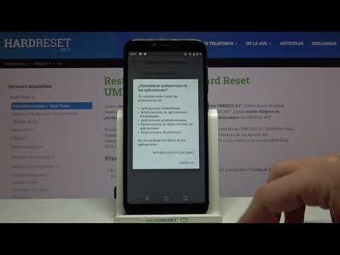 Cómo restaurar aplicaciones en UMIDIGI A3 - restablecer configuración de app