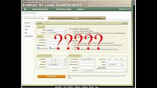 Using the Bureau of Land Management GLO Mapping Website