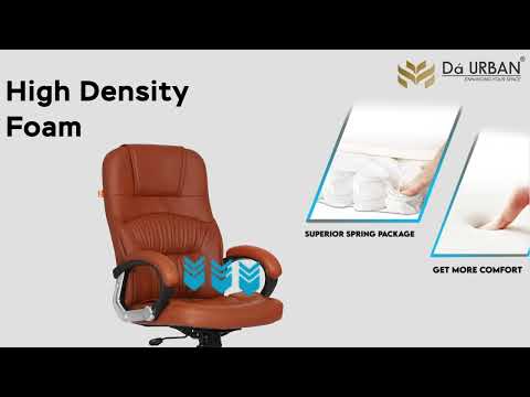 Da Urban Lenox Office Revolving Chair (Brown)