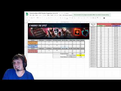 X Marks the Spot Event Milestone Calculator -  Marvel Strike Force
