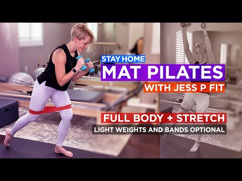 Mat Pilates Full Body Workout + Stretch with Jess P Fit - 1 Hour