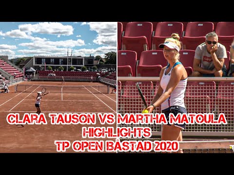 Clara Tauson - Martha Matoula, Highlights Semifinal TP/Gardell Open Båstad 2020