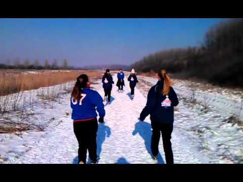 DWO MA1 traint in de sneeuw