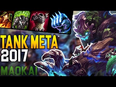 Literally Unkillable Tree - BEST TANK META 2017 - Wickd Maokai Top lane