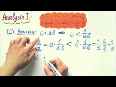 Analysis I Reelle Zahlen  Körperaxiome Teil 6