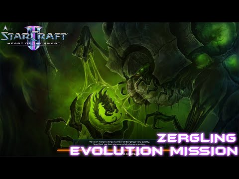 Starcraft 2 Heart of the Swarm Zerg Evolution Mission 1 - Zergling Evolution
