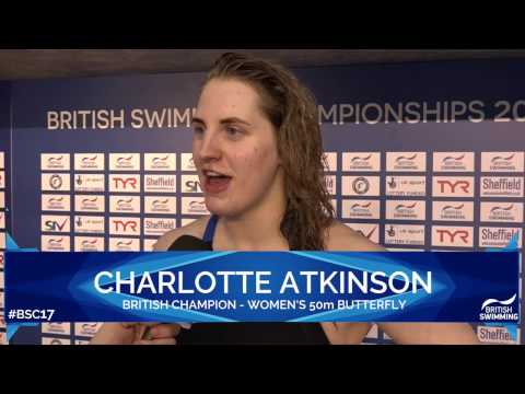 Charlotte Atkinson - British Champion: Women's 50m Butterfly