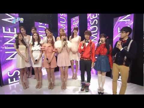 [HD] 130127 Nine Muses - Interview @ Inkigayo