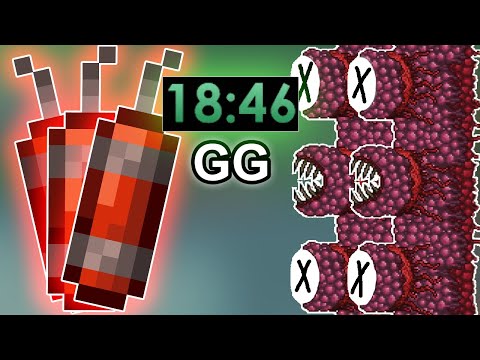 Terraria speedrunning gym training session