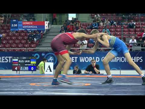 1/8 FS - 45 kg: V. GIENKO (RUS) v. A. VOYTOVYCH (UKR)