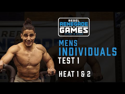Individual Men's Test 1 HEAT 1 & 2 - REBEL Renegade Games 2023 African CrossFit Semifinal.
