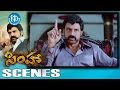 Simha Movie Scenes Balakrishna Warns Kota Srinivasa Rao And His Son Nayantara Sneha U