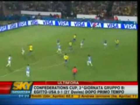 ITALIA BRASILE 0 3 HIGHLIGHTS SKY SPORT  CONFEDERATIONS CUP 21-6-09