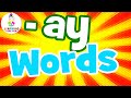 AY Words For Kids Read AY Words For Children Word Families Series