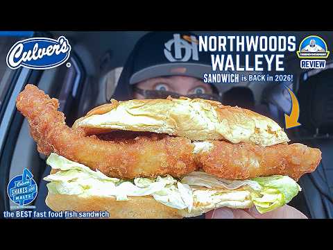 Culver's® Northwoods Walleye Review! 🐟 | BACK In 2026 But Is It STILL The BEST? | theendorsement