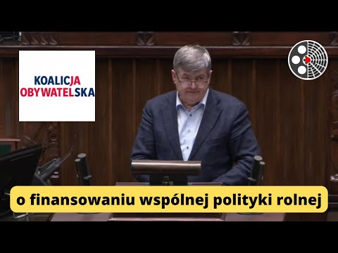 Kazimierz Plocke pyta o finansowanie WPR z Krajowego Planu Odbudowy